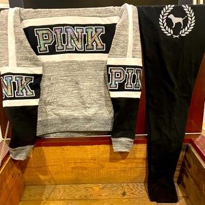 VICTORIA SECRET “PINK” Bling matching set, NWOT, Excellent condition
